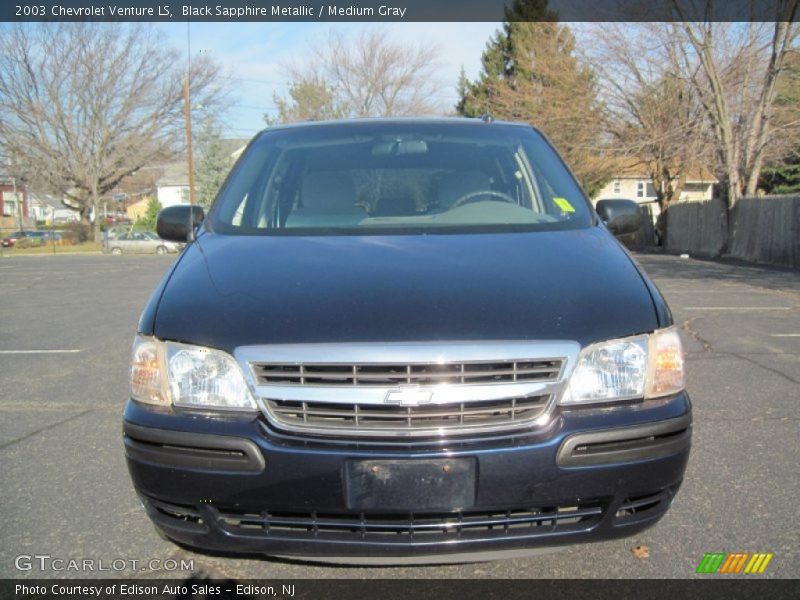 Black Sapphire Metallic / Medium Gray 2003 Chevrolet Venture LS