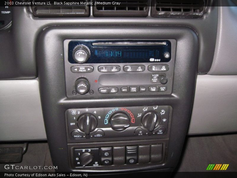 Black Sapphire Metallic / Medium Gray 2003 Chevrolet Venture LS