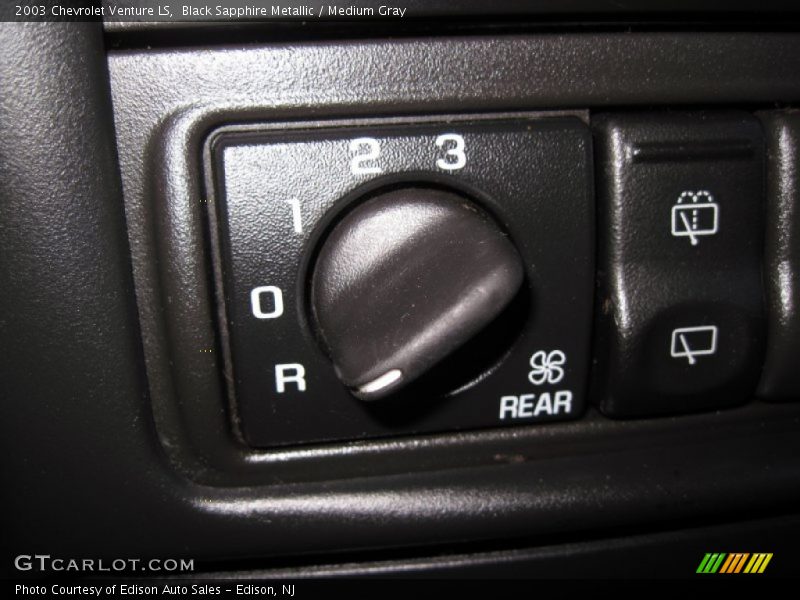 Black Sapphire Metallic / Medium Gray 2003 Chevrolet Venture LS
