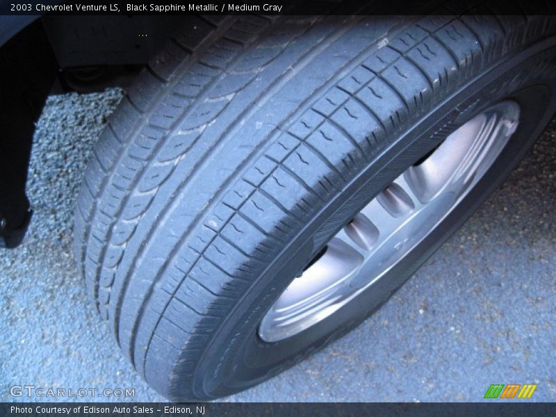 Black Sapphire Metallic / Medium Gray 2003 Chevrolet Venture LS