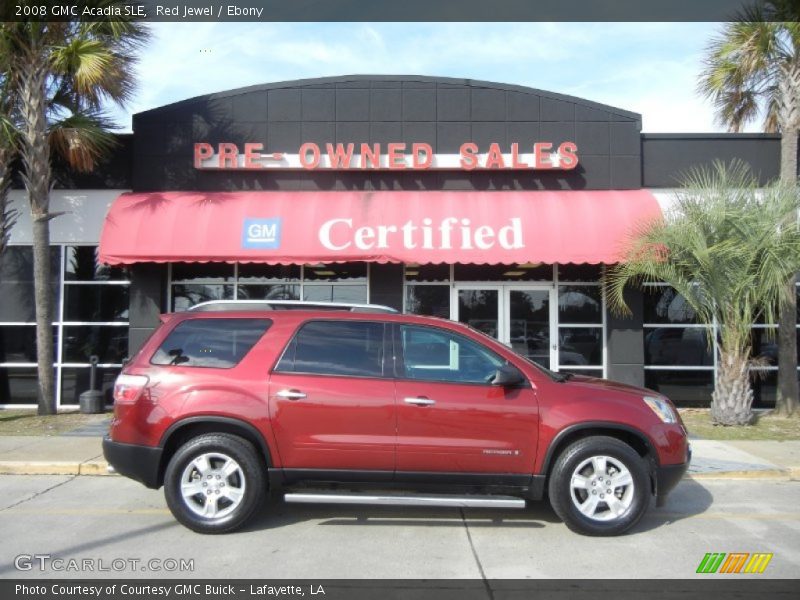 Red Jewel / Ebony 2008 GMC Acadia SLE