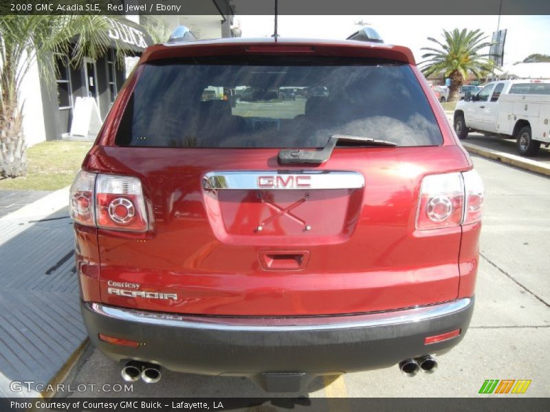 Red Jewel / Ebony 2008 GMC Acadia SLE