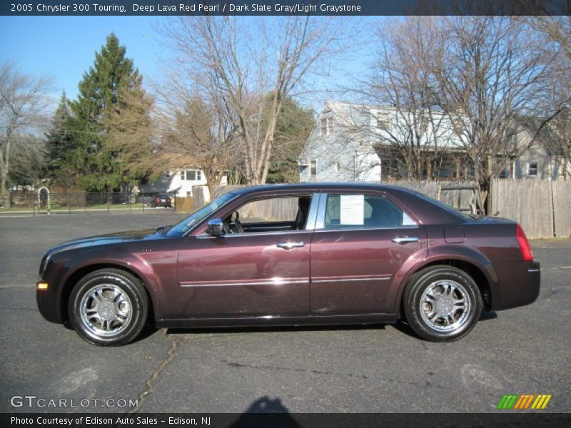 Deep Lava Red Pearl / Dark Slate Gray/Light Graystone 2005 Chrysler 300 Touring