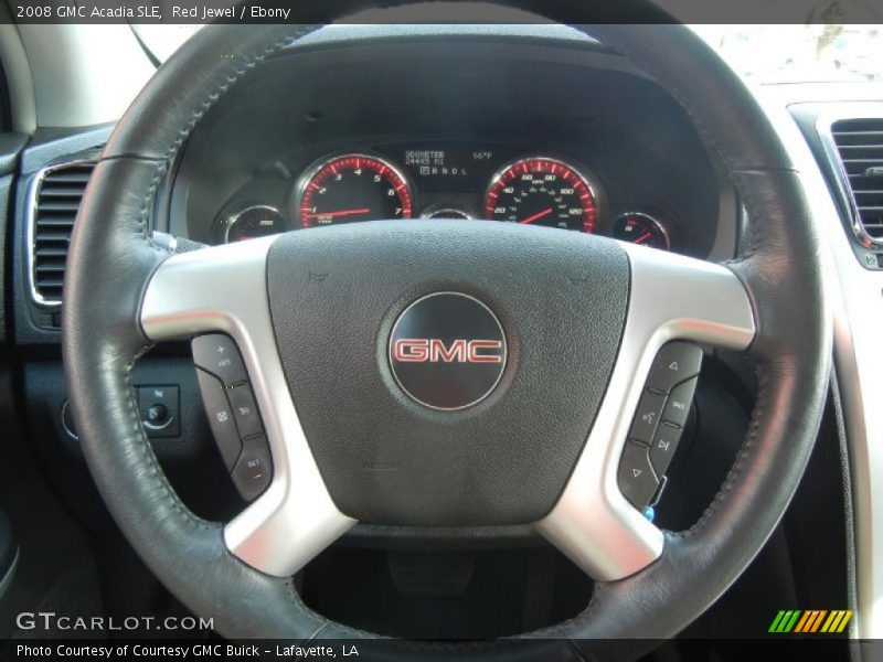 Red Jewel / Ebony 2008 GMC Acadia SLE