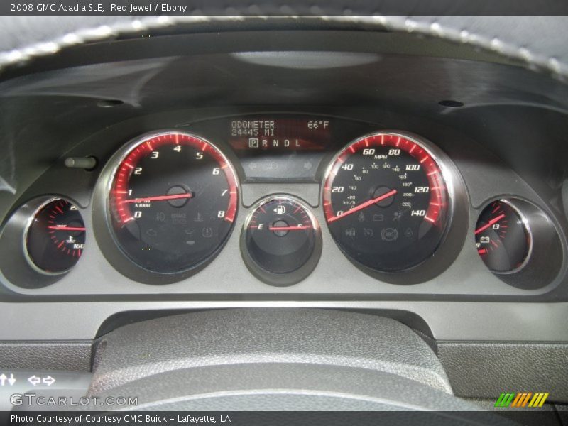 Red Jewel / Ebony 2008 GMC Acadia SLE