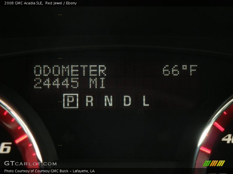 Red Jewel / Ebony 2008 GMC Acadia SLE