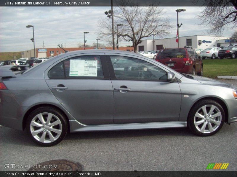Mercury Gray / Black 2012 Mitsubishi Lancer GT