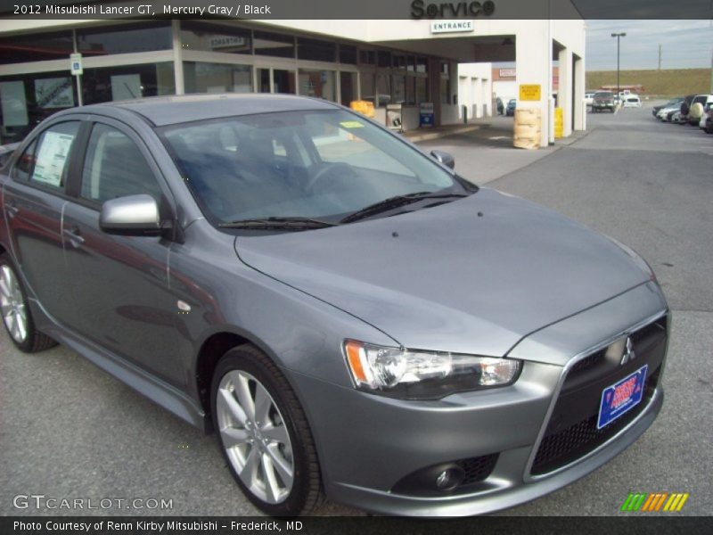 Mercury Gray / Black 2012 Mitsubishi Lancer GT