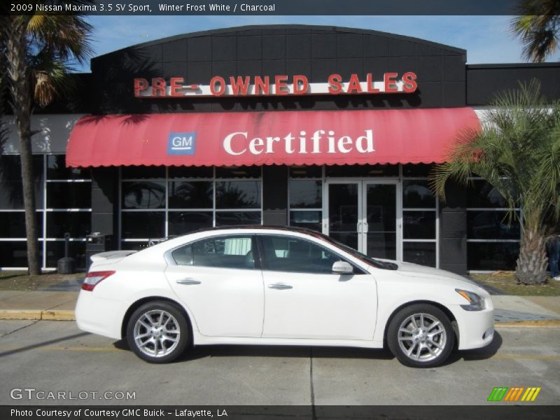 Winter Frost White / Charcoal 2009 Nissan Maxima 3.5 SV Sport