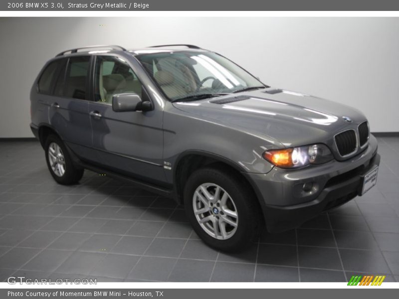 Stratus Grey Metallic / Beige 2006 BMW X5 3.0i