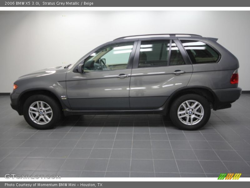 Stratus Grey Metallic / Beige 2006 BMW X5 3.0i