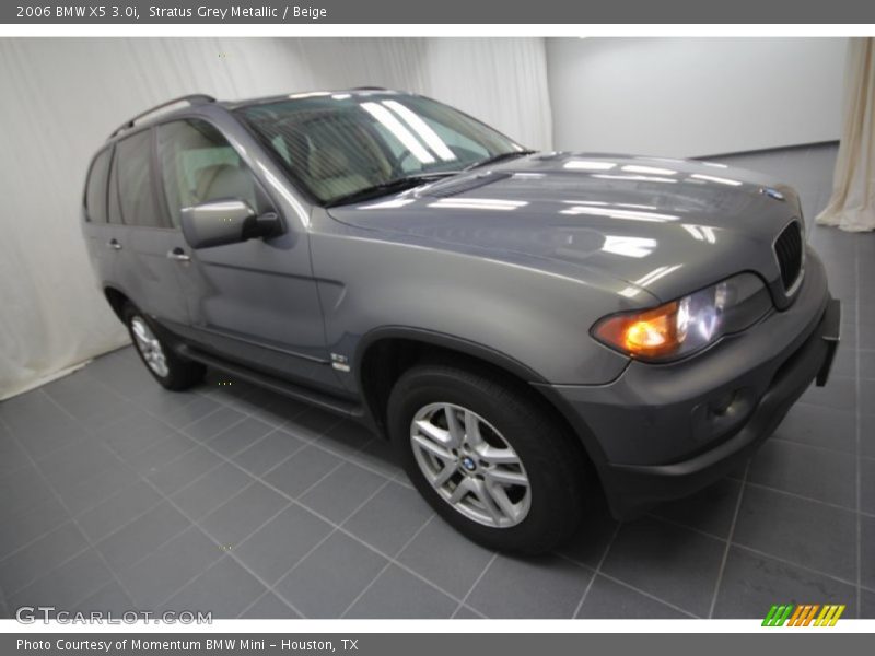 Stratus Grey Metallic / Beige 2006 BMW X5 3.0i