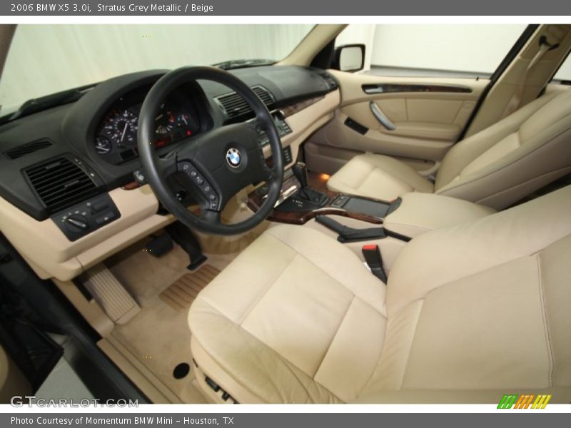 Stratus Grey Metallic / Beige 2006 BMW X5 3.0i