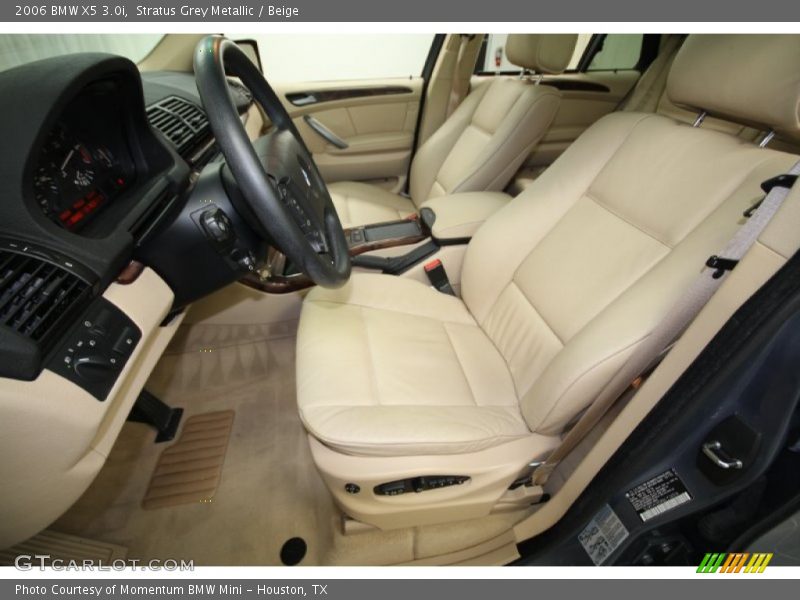 Stratus Grey Metallic / Beige 2006 BMW X5 3.0i