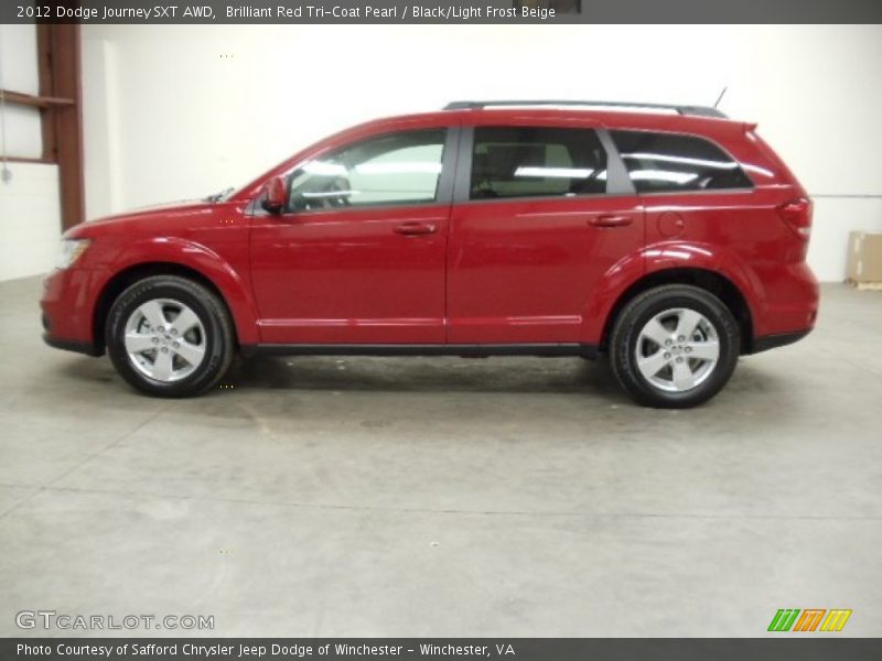  2012 Journey SXT AWD Brilliant Red Tri-Coat Pearl