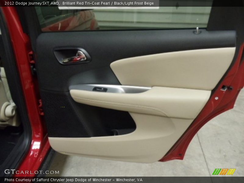 Brilliant Red Tri-Coat Pearl / Black/Light Frost Beige 2012 Dodge Journey SXT AWD