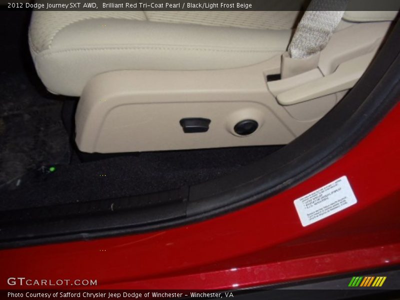 Brilliant Red Tri-Coat Pearl / Black/Light Frost Beige 2012 Dodge Journey SXT AWD