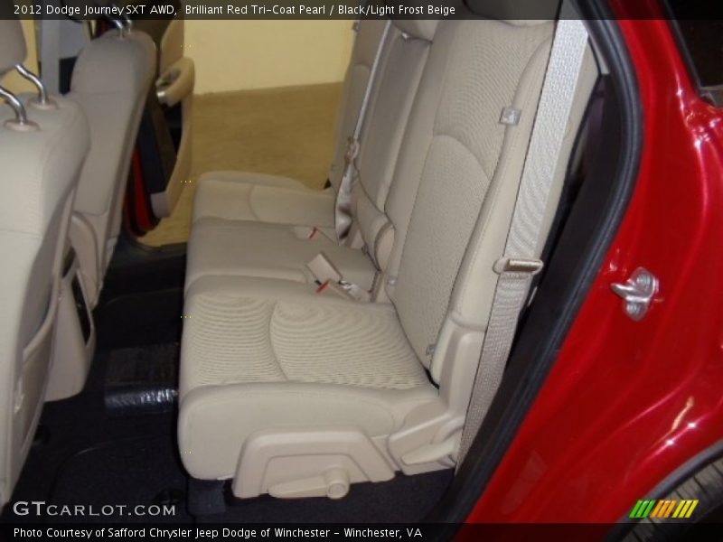 Brilliant Red Tri-Coat Pearl / Black/Light Frost Beige 2012 Dodge Journey SXT AWD