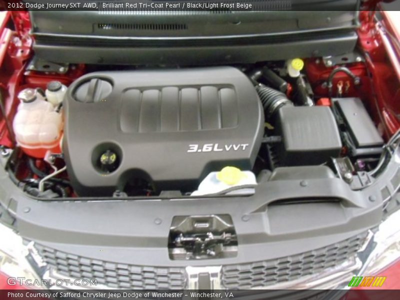  2012 Journey SXT AWD Engine - 3.6 Liter DOHC 24-Valve VVT Pentastar V6