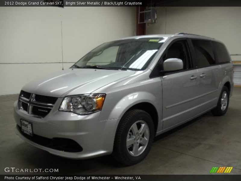 Bright Silver Metallic / Black/Light Graystone 2012 Dodge Grand Caravan SXT