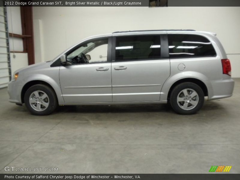 Bright Silver Metallic / Black/Light Graystone 2012 Dodge Grand Caravan SXT