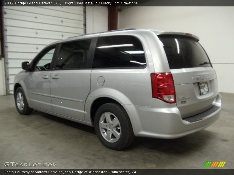 Bright Silver Metallic / Black/Light Graystone 2012 Dodge Grand Caravan SXT