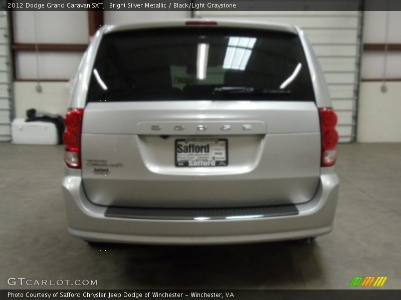 Bright Silver Metallic / Black/Light Graystone 2012 Dodge Grand Caravan SXT