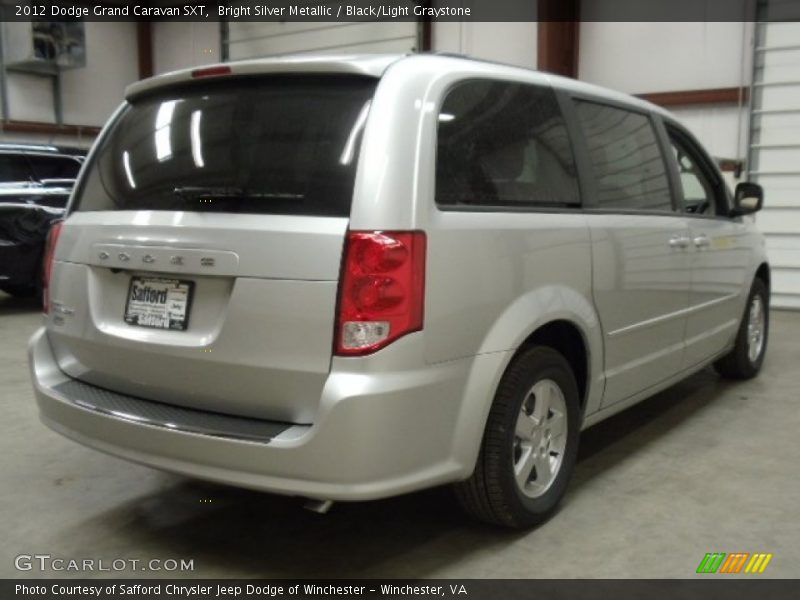 Bright Silver Metallic / Black/Light Graystone 2012 Dodge Grand Caravan SXT