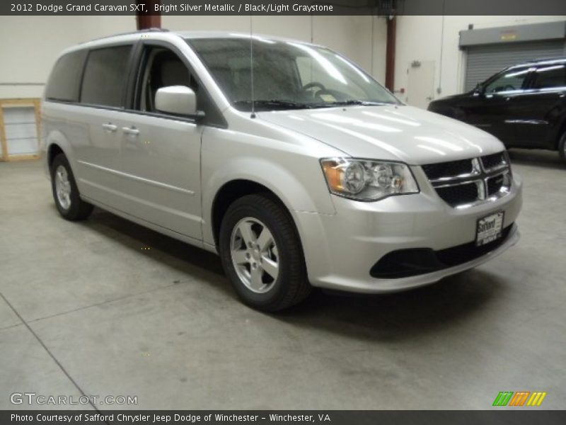 Bright Silver Metallic / Black/Light Graystone 2012 Dodge Grand Caravan SXT