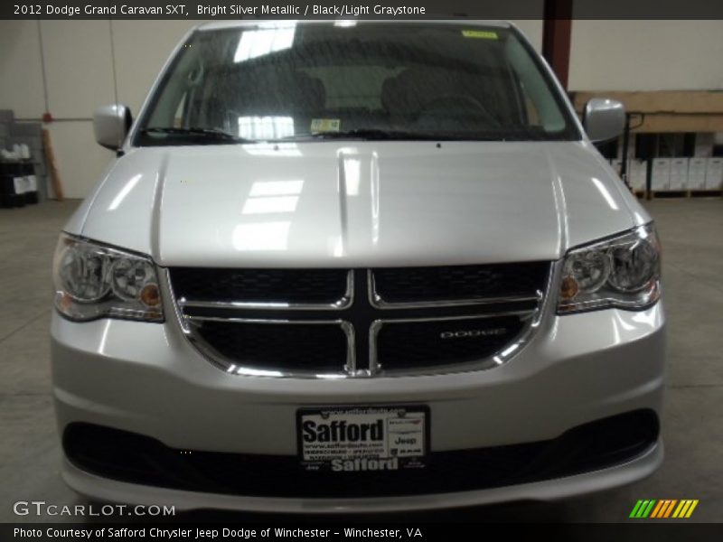 Bright Silver Metallic / Black/Light Graystone 2012 Dodge Grand Caravan SXT