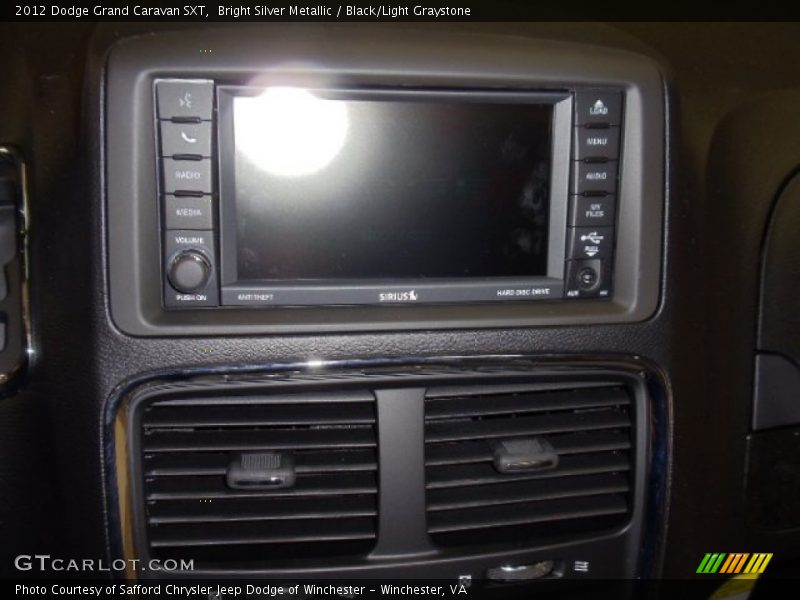 Bright Silver Metallic / Black/Light Graystone 2012 Dodge Grand Caravan SXT