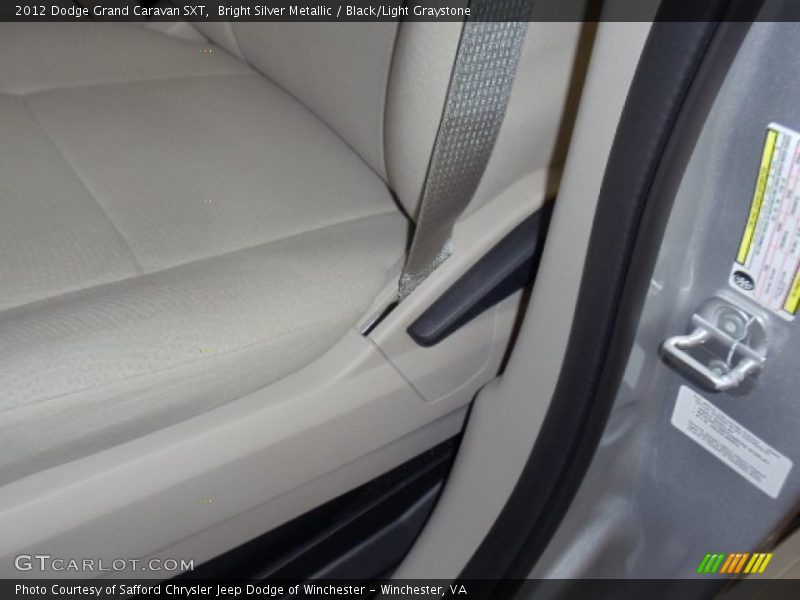 Bright Silver Metallic / Black/Light Graystone 2012 Dodge Grand Caravan SXT