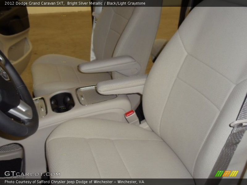 Bright Silver Metallic / Black/Light Graystone 2012 Dodge Grand Caravan SXT