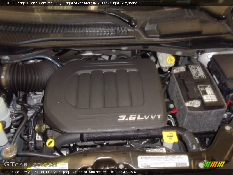 Bright Silver Metallic / Black/Light Graystone 2012 Dodge Grand Caravan SXT