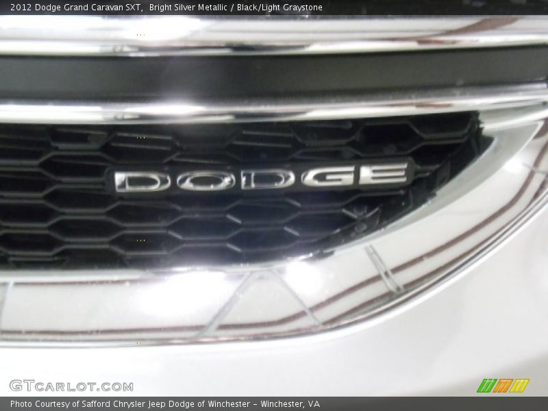 Bright Silver Metallic / Black/Light Graystone 2012 Dodge Grand Caravan SXT