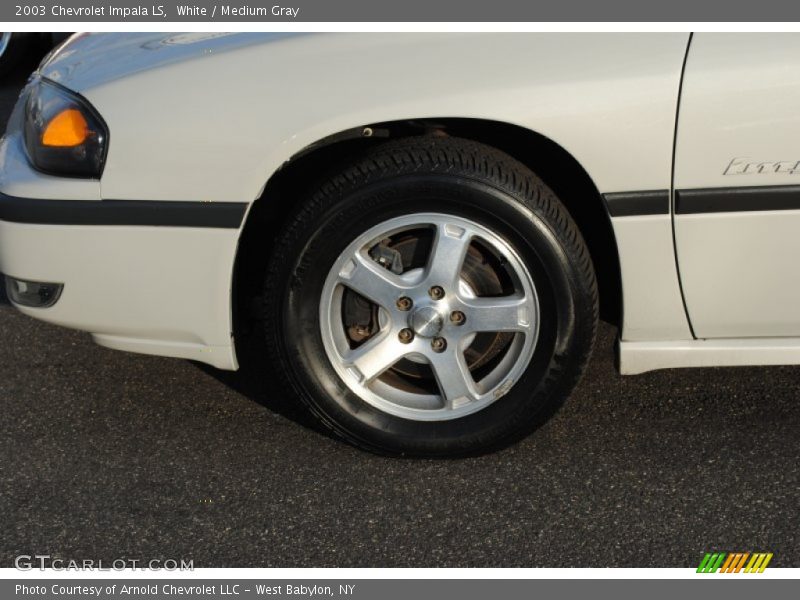 White / Medium Gray 2003 Chevrolet Impala LS