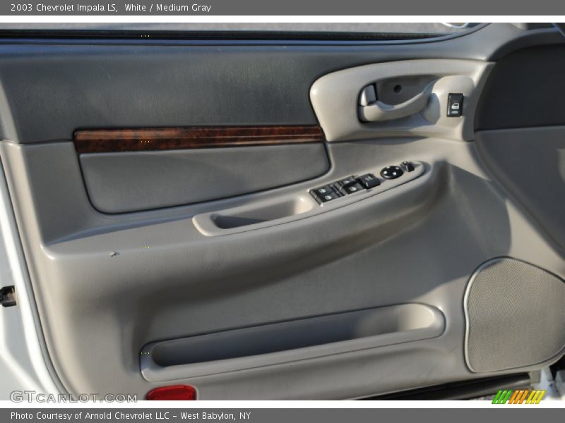 White / Medium Gray 2003 Chevrolet Impala LS