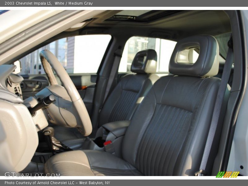 White / Medium Gray 2003 Chevrolet Impala LS