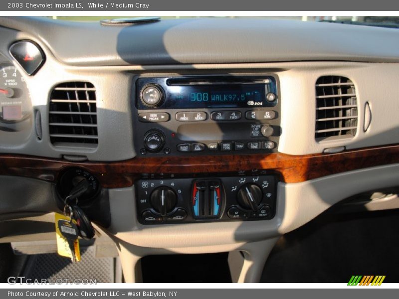 White / Medium Gray 2003 Chevrolet Impala LS