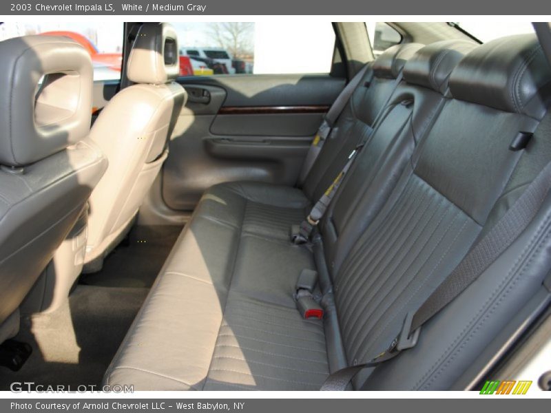 White / Medium Gray 2003 Chevrolet Impala LS