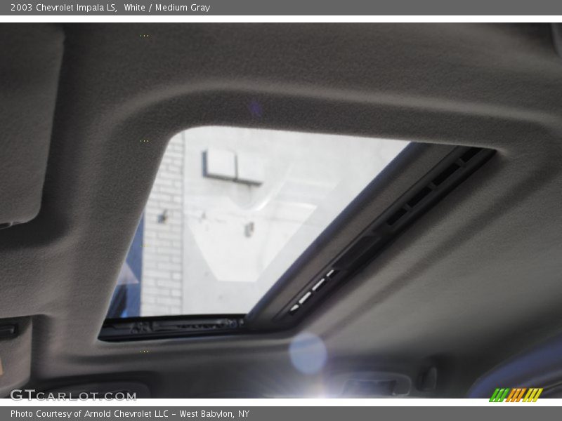 White / Medium Gray 2003 Chevrolet Impala LS