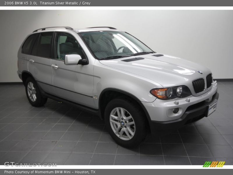 Titanium Silver Metallic / Grey 2006 BMW X5 3.0i