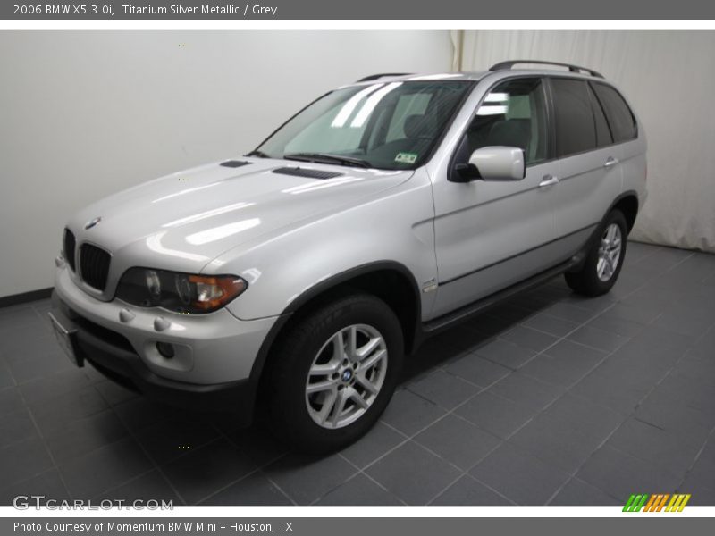 Titanium Silver Metallic / Grey 2006 BMW X5 3.0i