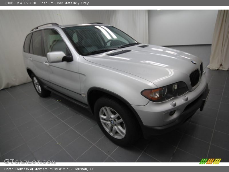 Titanium Silver Metallic / Grey 2006 BMW X5 3.0i