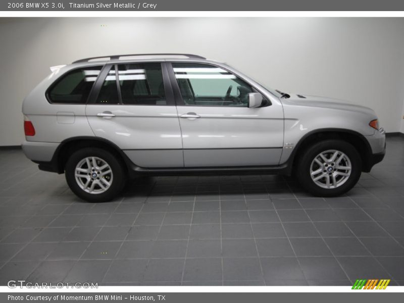 Titanium Silver Metallic / Grey 2006 BMW X5 3.0i