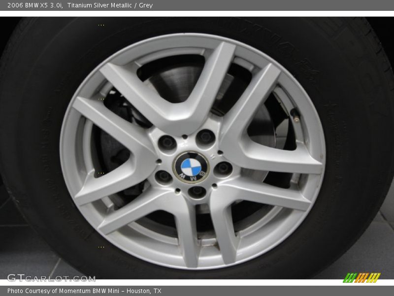 Titanium Silver Metallic / Grey 2006 BMW X5 3.0i