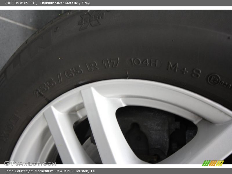 Titanium Silver Metallic / Grey 2006 BMW X5 3.0i