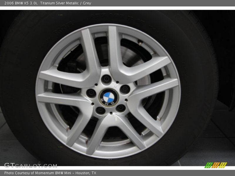 Titanium Silver Metallic / Grey 2006 BMW X5 3.0i