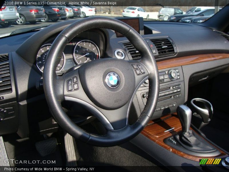 Alpine White / Savanna Beige 2008 BMW 1 Series 135i Convertible