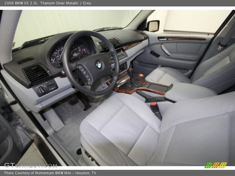 Titanium Silver Metallic / Grey 2006 BMW X5 3.0i